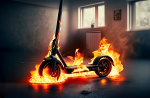 Monopattini elettrici, batterie al litio e rischio incendi