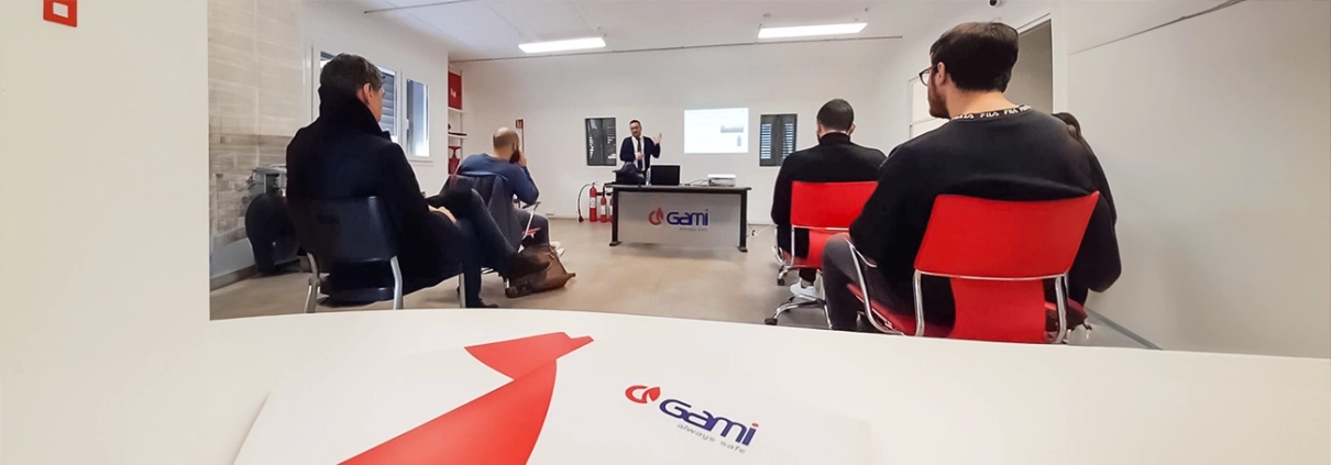 Corso di formazione per addetti antincendio tenuto da GAMI nella sede di Bari.