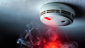 Rivelatore di fumo e gas usato nei sistemi rivelazione antincendio.