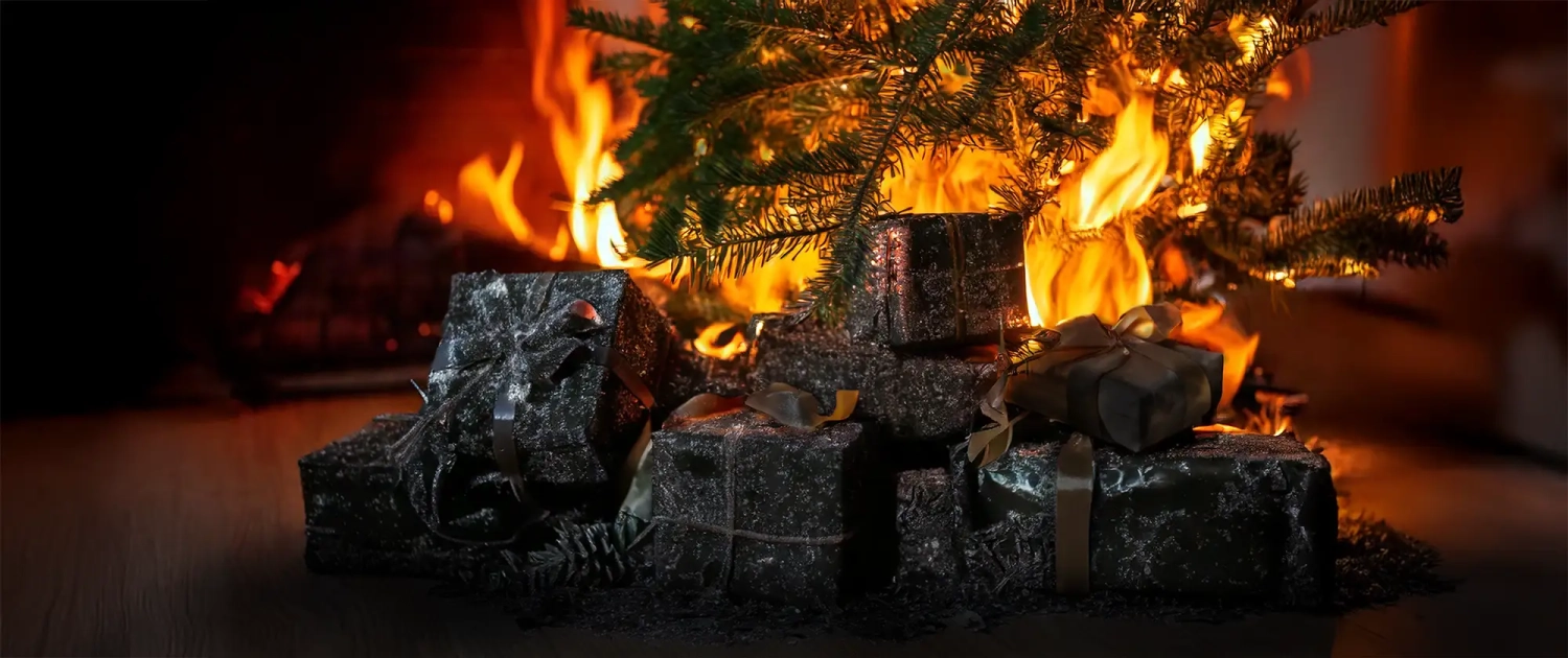 Incendio albero di Natale - rimedi e prevenzione 2 Incendio albero di Natale