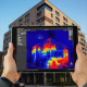 Termografica facciata di un palazzo con BIM