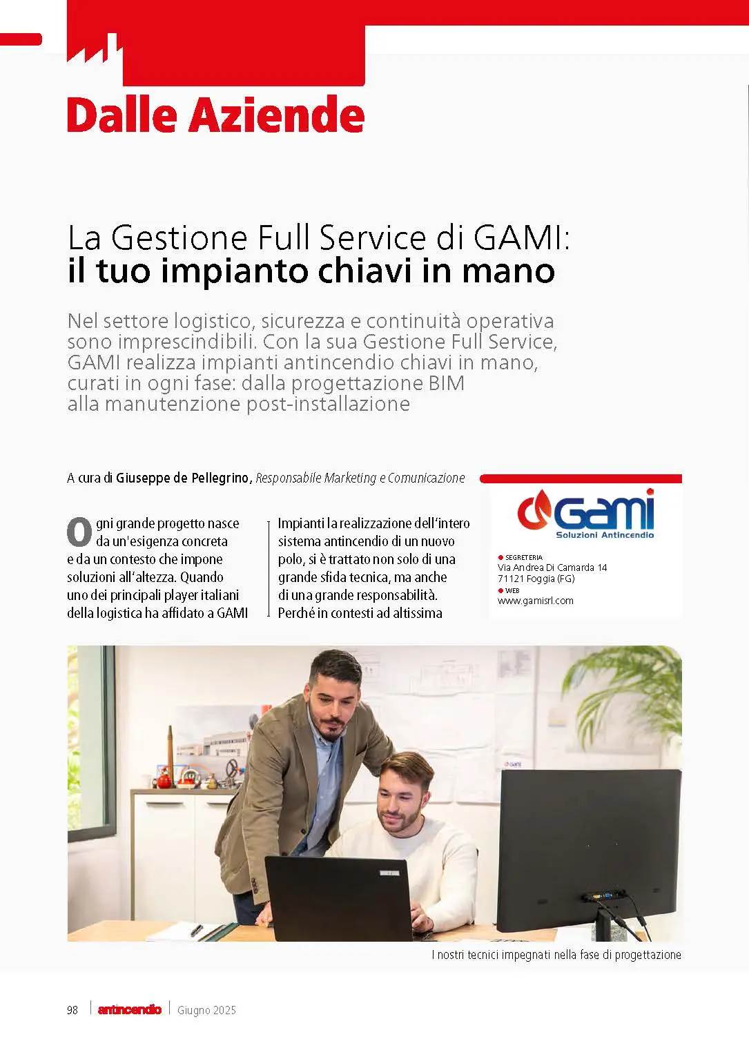 GAMI - Soluzioni Antincendio - La Gestione Full Service_Pagina