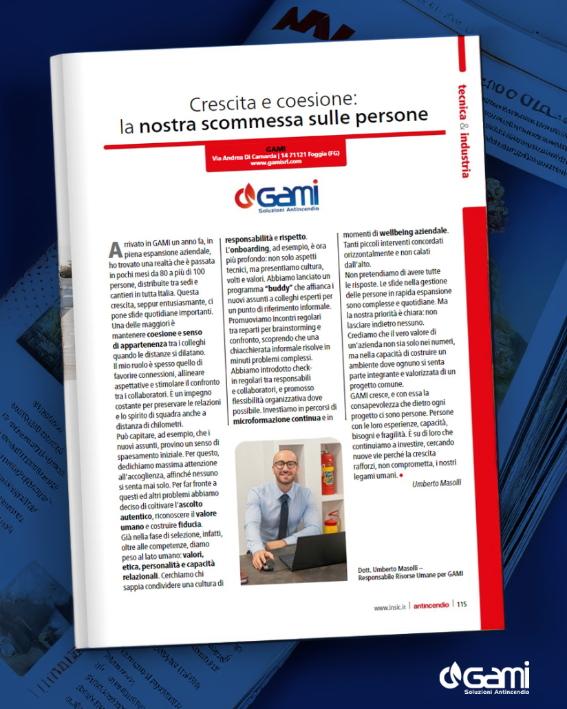 Anteprima - Crescita e coesione: la nostra scommessa sulle persone Anteprima articolo - Crescita e coesione: la nostra scommessa sulle persone - Rivista Antincendio