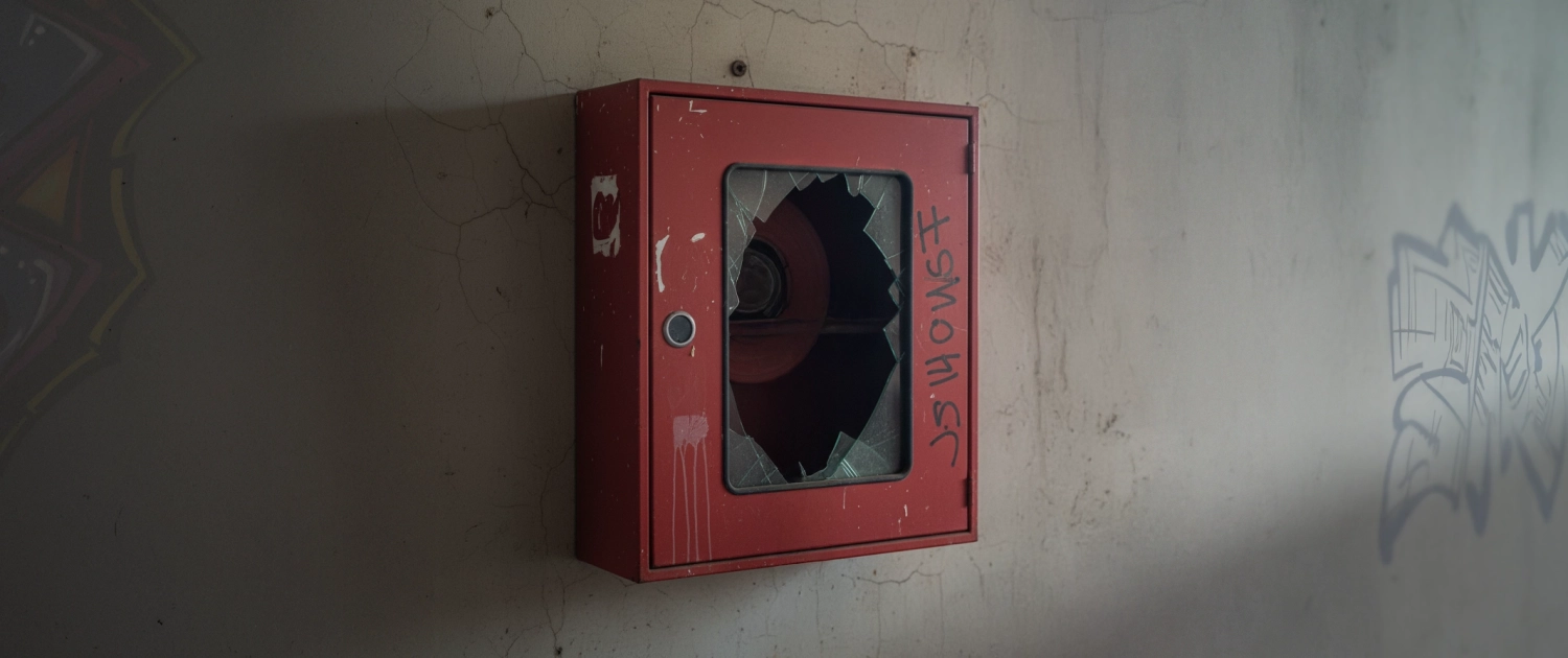 Vandalismo e sicurezza antincendio - copertina Cassetta idrante antincendio vandalizzata
